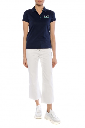 Logo-printed polo shirt, zdjęcie 2 Logo-printed polo shirt od EA7 Emporio Armani